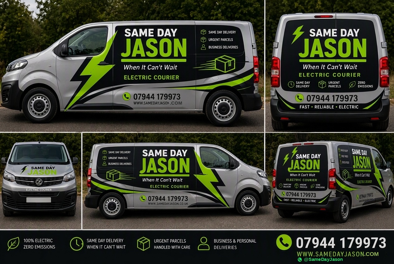 Same Day Jason electric courier van